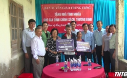 Ban Tuyên giáo Trung ương tặng nhà tình nghĩa cho gia đình chính sách ở Tiền Giang