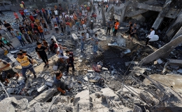 Bệnh viện ở Gaza bị không kích, hơn 500 người thiệt mạng