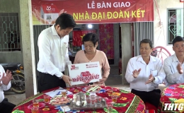 Agribank Tiền Giang hỗ trợ xây dựng 10 nhà đại đoàn kết tại huyện Chợ Gạo