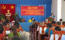 Đại biểu HĐND tỉnh Tiền Giang tiếp xúc cử tri thị xã Gò Công