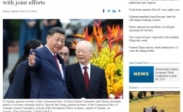 Truyền thông Trung Quốc đưa tin đậm nét về chuyến thăm Việt Nam của Chủ tịch Tập Cận Bình