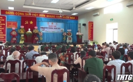 Thị trấn Vàm Láng tổ chức ngày hội Biên phòng toàn dân