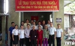 Công ty Tân Cảng Sài Gòn tặng nhà tình nghĩa tại huyện Cai Lậy