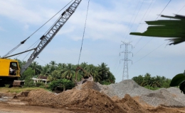 Giá cát tại Tiền Giang tăng, nguồn cung tiếp tục khan hiếm