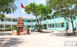 Huyện Tân Phước đẩy nhanh tiến độ thi công Trường Tiểu học Tân Lập II