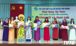 Phụ nữ huyện Tân Phước tổng kết và trao giải Hội thi “Duyên dáng áo dài qua ảnh”