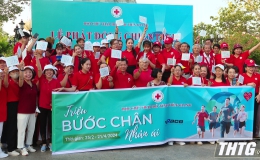 Hội Chữ thập đỏ Tiền Giang phát động Chiến dịch “Triệu bước chân nhân ái”