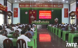Phó Chủ tịch thường trực UBND tỉnh Trần Văn Dũng dự hội nghị lần thứ 18 tại huyện Cái Bè        