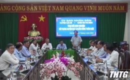 Huyện Tân Phú Đông học tập kinh nghiệm xây dựng huyện nông thôn mới tại huyện Cái Bè
