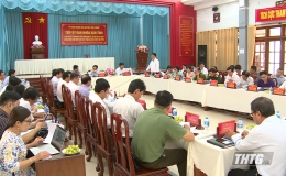UBND tỉnh Tiền Giang làm việc với huyện Tân Phước
