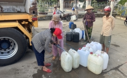 Đưa nước ngọt đến người dân vùng cù lao, ven biển ở Tiền Giang
