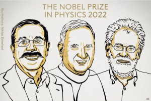 Giải Nobel Vật lý 2022 thuộc về 3 nhà khoa học Pháp, Mỹ và Áo