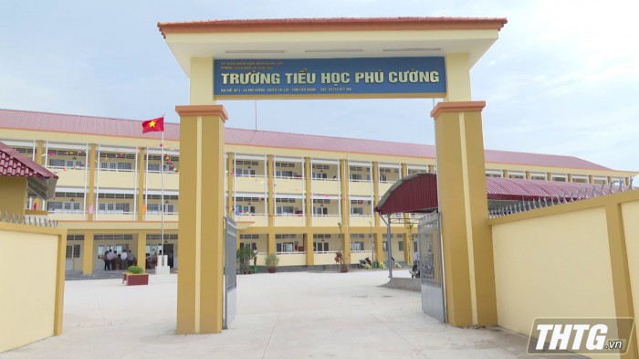 Huyện Cai Lậy nghiệm thu đưa vào sử dụng Trường Tiểu học Phú Cường