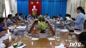 Sở Lao động Thương binh và xã hội Tiền Giang làm việc với huyện Gò Công Tây