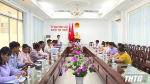 Sở Văn hóa Thể thao và Du lịch thẩm định tiêu chí Văn hóa huyện nông thôn mới tại Tân Phước