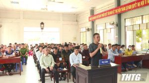 Tòa án Nhân dân huyện Tân Phước tuyên 792 tháng tù cho 44 bị cáo gây rối trật tự công cộng