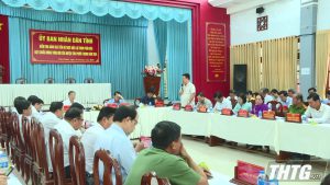 Phó Chủ tịch UBND tỉnh Phạm Văn Trọng kiểm tra tiến độ xây dựng huyện nông thôn mới tại Tân Phước