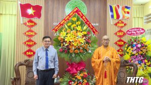 Trưởng Ban Dân vận Tỉnh ủy chúc mừng Đại lễ Phật đản Phật lịch 2568 – Dương lịch 2024